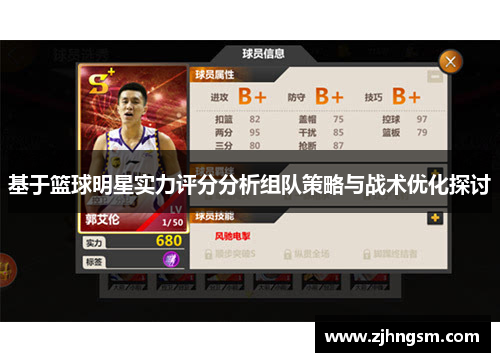 基于篮球明星实力评分分析组队策略与战术优化探讨